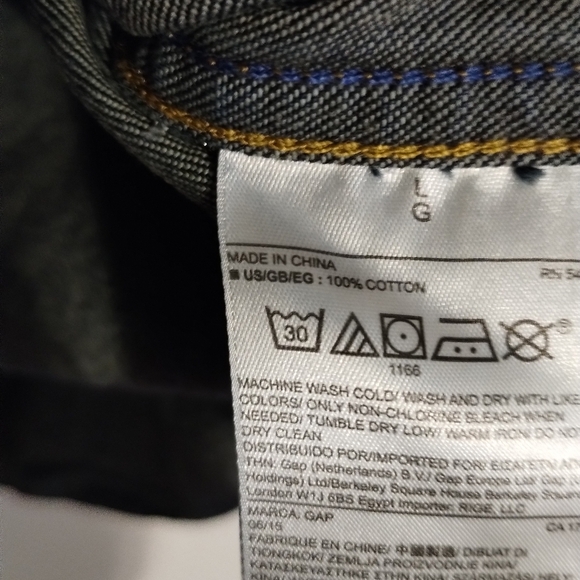 COPY - Gap 1969 Jean Shirt W/ Pearl Buttons Recycled Cotton Size Large EUC - Picture 7 of 11